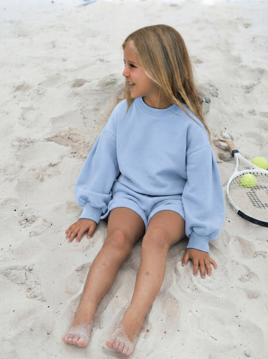 the sweatshirt + shorts set